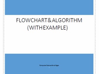 Flowchart and Algorithm with examples