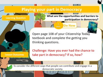 Edexcel Citizenship D L1- Playing your part in democracy