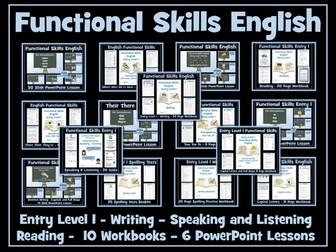 Functional Skills English - Entry Level 1 Bundle