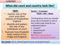 Elizabethan England - The structure of England, court and council ...