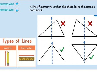 Year 2 Shape and Symmetry slides