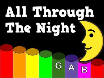 All Through the Night - Boomwhacker Play Along Video and Sheet Music