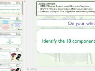 Edexcel Economics - Theme 2 Revision Tasks