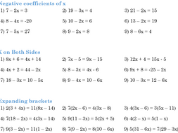 Solving Equations By Zlescrooge Teaching Resources Tes