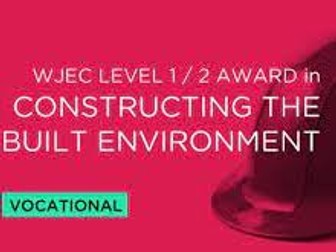 Eduqas Level 1/2 Construction and the Built Environment