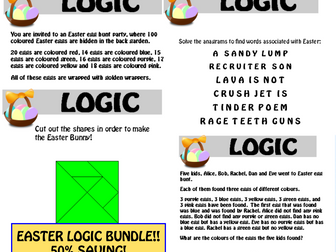 4x Easter Logic Puzzles