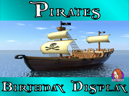 Pirate Class Birthday Display