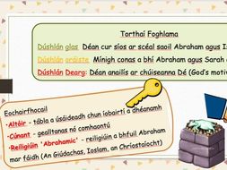 Abraham agus Isaac - Ceacht Faoin nGiúdachas *As Gaeilge* / Irish Resource