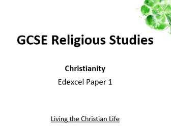 Edexcel GCSE Christianity - Living the Christian Life Remote Learning Workbook