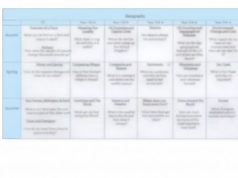 Primary Geography Long-Term Plan (F2 – Year 6) with Progression Map