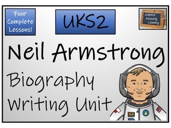 UKS2 - Neil Armstrong Biography Writing Activity