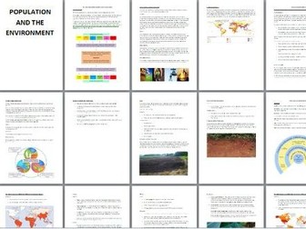 AQA A Level Population and the Environment Revision Booklet