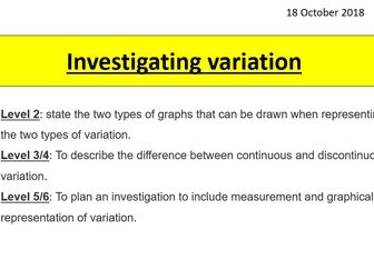 Investigating variation - Hand span experiment