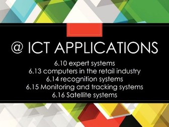 16-IGCSE ICT1-ICT APPLICATIONS 6