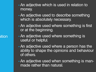 cial and tial suffixes