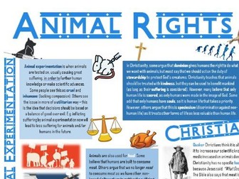 Animal Rights Learning Mat