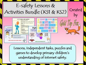 Internet Safety Lessons and Activities Bundle (KS1 and KS2)