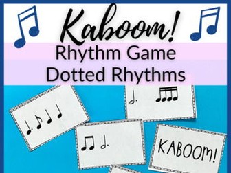 Dotted Minim + Dotted Crotchet Note Kaboom! Rhythm Game