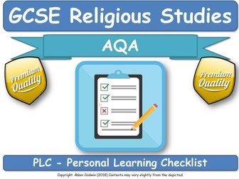 Christianity & Islam Personal Learning Checklists
