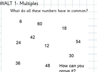 Year 5 WRM- Multiplication- Multiples, Factors, Common Factors, Prime Numbers