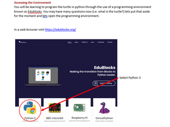 Python Turtle through EduBlocks