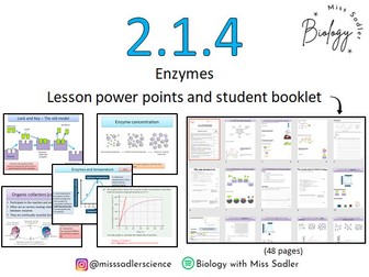 2.1.4 Enzymes OCR A level Biology (approx 16 lessons)