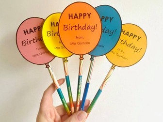 Happy Birthday Balloons