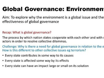 Global Governance Environmental Introduction