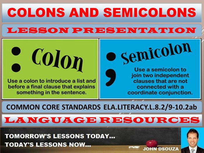 COLON AND SEMICOLON BUNDLE | Teaching Resources