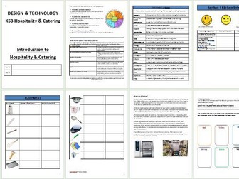 KS3 Food Technology Booklet 1 - 60 pages of content.