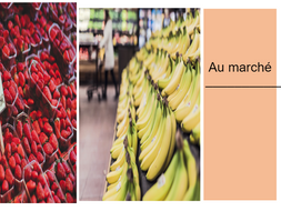 Dialogue in French to complete - Au marché