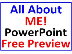 All About Me FREE PowerPoint PREVIEW