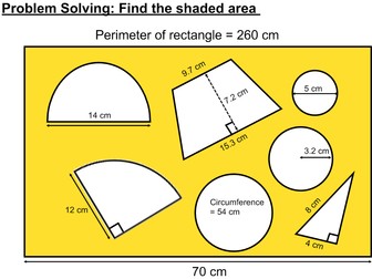 Problem Solving: Finding the Shaded Area (Stretch and Challenge)