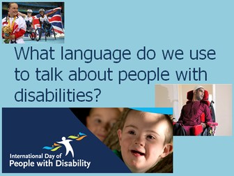 International Day of Disability Awareness Assembly - Language
