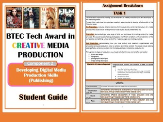 BTEC Tech Award in Creative Media Productions- Student Guide