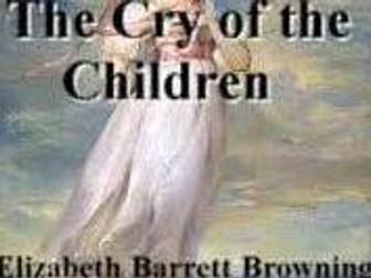 The Cry of the Children Poem - Language Analysis and links to Christmas Carol