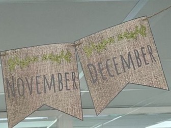 Months of the Year Bunting