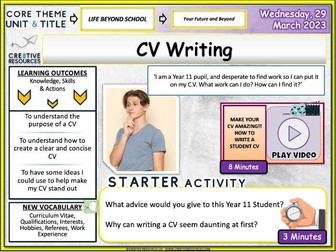 CV Writing - Careers Lesson