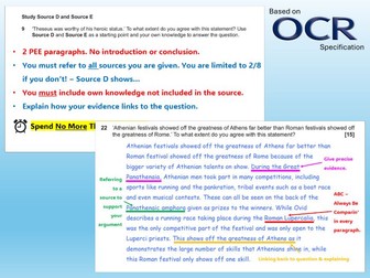 Myth and Religion Exam Skills Lesson - OCR Classical Civilisation
