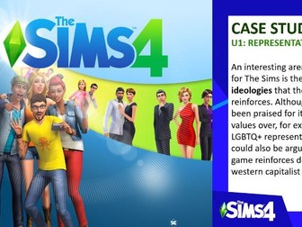 Unit 1 Exam: L3 BTEC Creative Digital Media Production - The Sims 4 case study