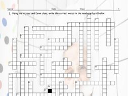 Past Simple Tense-Verb Be Interactive Crossword Puzzle for Google Apps