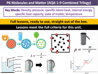 P6 Molecules and Matter (AQA 1-9 Combined Trilogy)