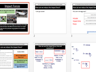 Forces and Braking AQA APPROPRIATE