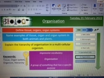 Year 7 - Activate - Structures and Functions of Body Systems