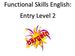 English Functional Skills Entry Level 2: Revision Bundle | Teaching ...