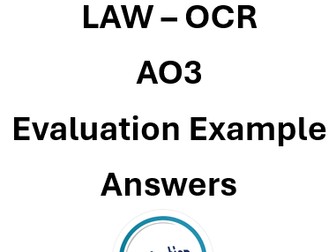 OCR Evaluative Essays