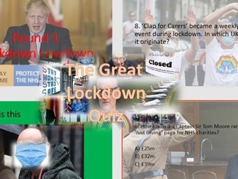 Covid-19 Lockdown Quiz (Ideal for Tutor time)