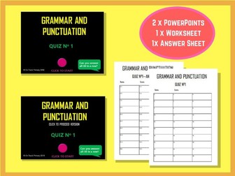 GRAMMAR QUIZ - INTERACTIVE POWERPOINT