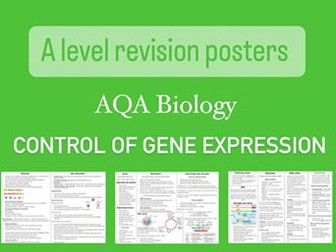 Control of gene expression - A level AQA biology