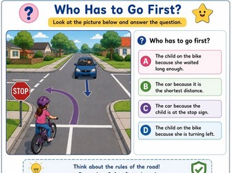 Road safety -crossing the road